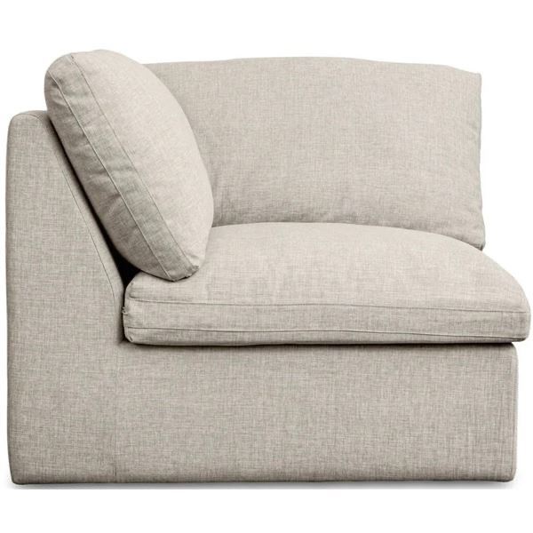 BNIB - Moes - Miles Outdoor Modular - Corner Chair - Speckled Light Grey - MSRP $1,899 - MO-1015-29