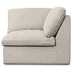 Image 4 : BNIB - Moes - Miles Outdoor Modular - Corner Chair - Speckled Light Grey - MSRP $1,899 - MO-1015-29 