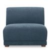Image 1 : BNIB - Moe's - Fraser Modular Slipper Chair Deep Blue - MSRP $1,649 - FO-1036-19 - 35.4"W x 36.6"D x
