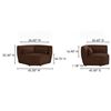 Image 6 : BNIB - Moe's - Amelia Modular Corner Chair Chestnut - MSRP $2,099.00 - FO-1013-03 - 45.50" W x 45.50