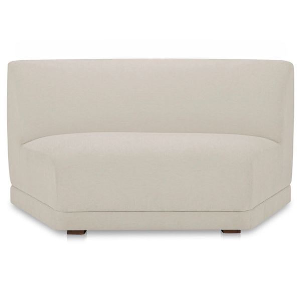 BNIB - Moe's - Fraser Modular Wedge Slipper Chair Off White - MSRP $2,449.00 - FO-1035-05 - 62.5" W