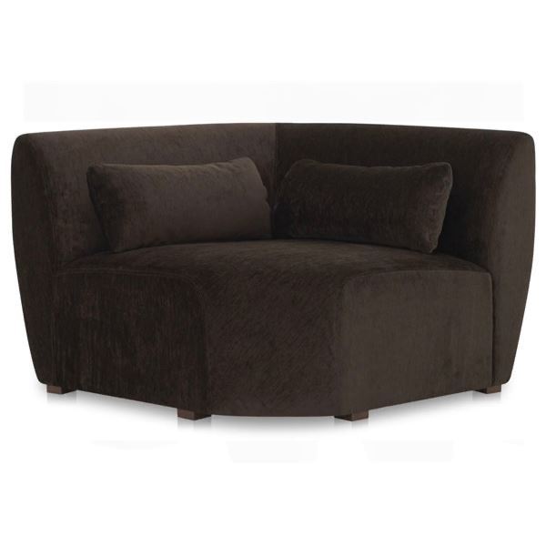 BNIB - Moe's - Amelia Modular Corner Chair Espresso - MSRP $2,099.00 - FO-1013-20 - 45.50" W x 45.50
