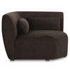 Image 2 : BNIB - Moe's - Amelia Modular Corner Chair Espresso - MSRP $2,099.00 - FO-1013-20 - 45.50" W x 45.50