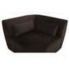 Image 5 : BNIB - Moe's - Amelia Modular Corner Chair Espresso - MSRP $2,099.00 - FO-1013-20 - 45.50" W x 45.50
