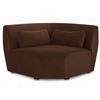 Image 1 : BNIB - Moe's - Amelia Modular Corner Chair Chestnut - MSRP $2,099.00 - FO-1013-03 - 45.50" W x 45.50