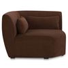 Image 2 : BNIB - Moe's - Amelia Modular Corner Chair Chestnut - MSRP $2,099.00 - FO-1013-03 - 45.50" W x 45.50