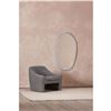 Image 2 : BNIB - Moe's - Foundry Oval Mirror in White - MSRP $939.00 - FI-1113-18 - 28.0" W X 1.5"Dx50.0"H