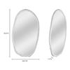 Image 3 : BNIB - Moe's - Foundry Oval Mirror in White - MSRP $939.00 - FI-1113-18 - 28.0" W X 1.5"Dx50.0"H