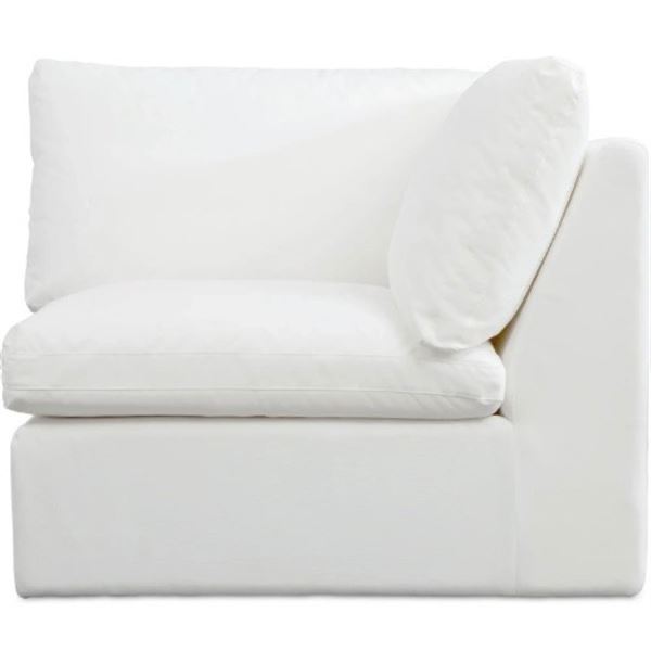 BNIB - Moes - Miles Outdoor Modular - Corner Chair - White - MSRP $1,899 - MO-1015-18 - 40" W x 40"