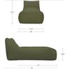 Image 3 : BNIB - Moe's - Lirio Outdoor Chaise in Green - MSRP $2,399.00 - AZ-1003-16 - 39"W x 78"D x 31.5"H