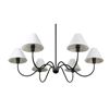 Image 3 : BNIB - Moes - Whitney Chandelier Blackened Bronze - MSRP $1,099 - EL-1003-02 - 47.25" W x 47.25" D x