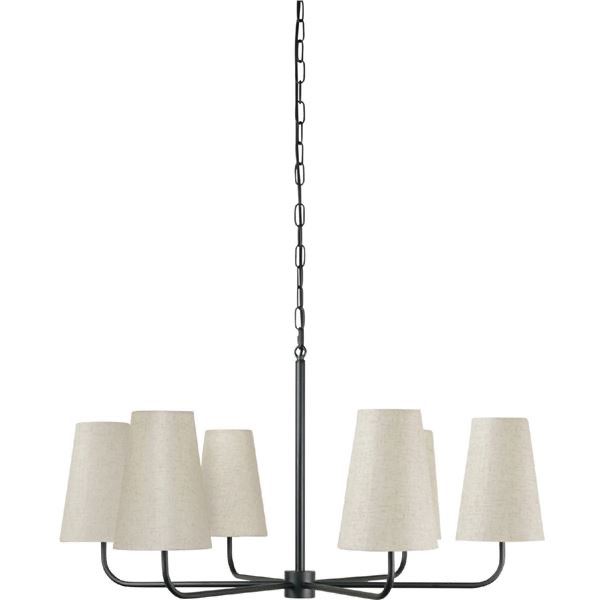 BNIB - Moes - Mathis Chandelier Black - MSRP $1,270 - EL-1001-02 - 37.1" W x 37.1" D x 50" H