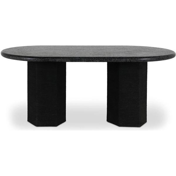 BNIB - Moe's - Sartoria Dining Table in Black Granite - MSRP $4,399.00 - GK-1131-02 - 72"W x 40"D x