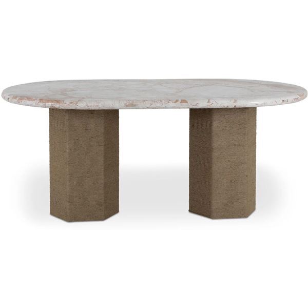 BNIB - Moe's - Sartoria Dining Table in Breccia Marble - MSRP $5,629.00 - GK-1131-34 - 72"W x 40"D x