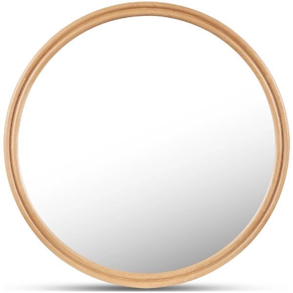 BNIB - Moe's - Alcott 48" Round Mirror in Natural Finish Oak - MSRP $1,099.00 - BC-1150-24 - 48â[x=#