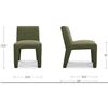Image 3 : BNIB - Moe's - Verona Outdoor Dining Chair in Green - MSRP $1,649.00 - AZ-1002-16 - 21.6"W x 28"D x 