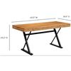 Image 3 : BNIB - Moe's - Profecto Desk in Natural Oak - MSRP $2,099.00 - BC-1107-24 - 63." W X 26.0"Dx29.5"H