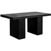Image 2 : BNIB - Moe's Home Collection - Only Top Aurelius 2 Outdoor Dining Table in Black Fiber-Reinforced Co