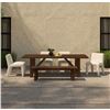 Image 2 : BNIB - Moe's Esmond Outdoor Dining Bench - Brown - MSRP $839 - TA-1007-03-0 - 64"W x 16"D x 18"H