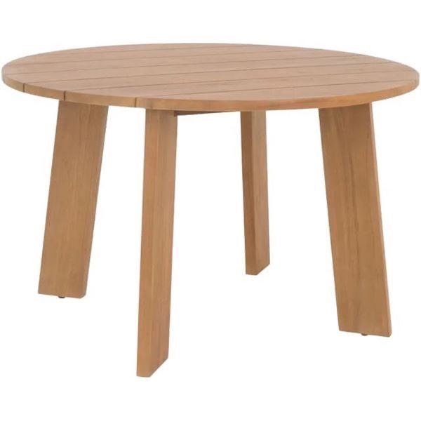 NEW - Moes - Delta Natural Round Outdoor Dining Table - MSRP $1,899 - CV-1024-24 - 47" W x 47" D x 3