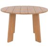 Image 2 : NEW - Moes - Delta Natural Round Outdoor Dining Table - MSRP $1,899 - CV-1024-24 - 47" W x 47" D x 3