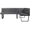 Image 1 : New Open Box - Moe's - Hanlon Corner Bench in Dark Grey - MSRP $2,449.00 - ER-2066-25 - 81.0â[x=#836