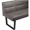 Image 4 : New Open Box - Moe's - Hanlon Corner Bench in Dark Grey - MSRP $2,449.00 - ER-2066-25 - 81.0â[x=#836
