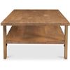 Image 3 : BNIB - Moes - Workshop Coffee Table Vintage Brown - MSRP $1,349 - JD-1085-03 - 54" W x 26" D x 16" H