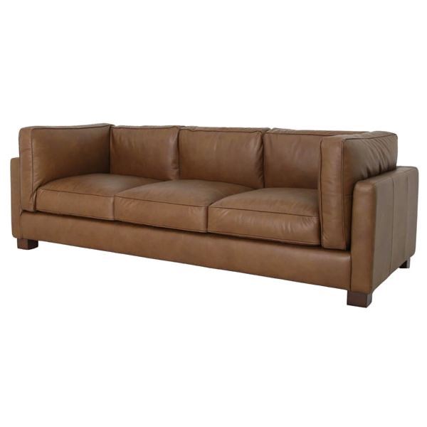 BNIB- LH Home Den Sofa - Antique Sienna, RV: $5599 CAD (DEN007) - 96 x 41.7 x 31.1 in.