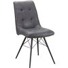 Image 1 : BNIB - Moes - Morrison Side Chair Grey (Single Chair) - MSRP $345 - ER-2029-15-1 - 18" W x 25" D x 3