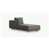 Image 1 : BNIB - Sundays Sunny Days Modular Outdoor Chaise Left Facing - Pepper - MSRP $4,475 - Item # OUT-MO-