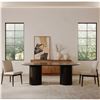 Image 3 : BNIB - Moes - Povera Dining Table Black - MSRP $2,849 - JD-1045-02-0 - 86" W x 42" D x 30" H
