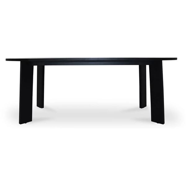 BNIB - Moes - Delta Black Oval Outdoor Dining Table - MSRP $3,390 - CV-1025-02 - 84" W x 39.5" D x 3