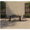 Image 2 : BNIB - Moes - Delta Black Oval Outdoor Dining Table - MSRP $3,390 - CV-1025-02 - 84" W x 39.5" D x 3