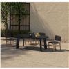 Image 3 : BNIB - Moes - Delta Black Oval Outdoor Dining Table - MSRP $3,390 - CV-1025-02 - 84" W x 39.5" D x 3