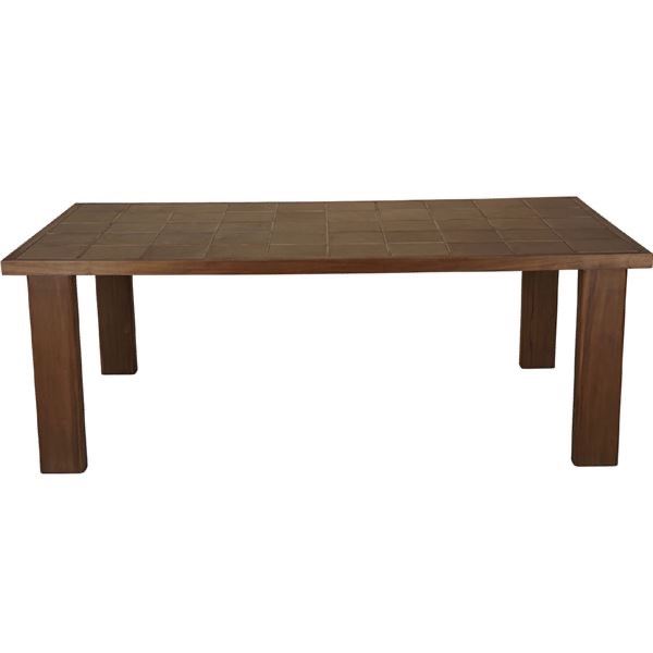 BNIB - Moe's Marina Outdoor Dining Table - Brown - Msrp $3299 - TA-1004-03-0 - 82" W x 42" D x 30" H