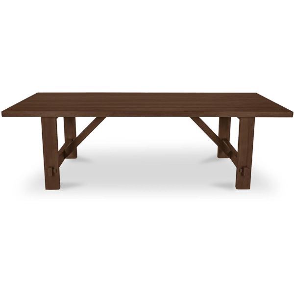 BNIB - Moe's Esmond Outdoor Dining Table - Brown - Msrp $4299 - TA-1008-03-0 - 98"W x 42"D x 30"H
