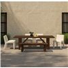 Image 2 : BNIB - Moe's Esmond Outdoor Dining Table - Brown - Msrp $4299 - TA-1008-03-0 - 98"W x 42"D x 30"H