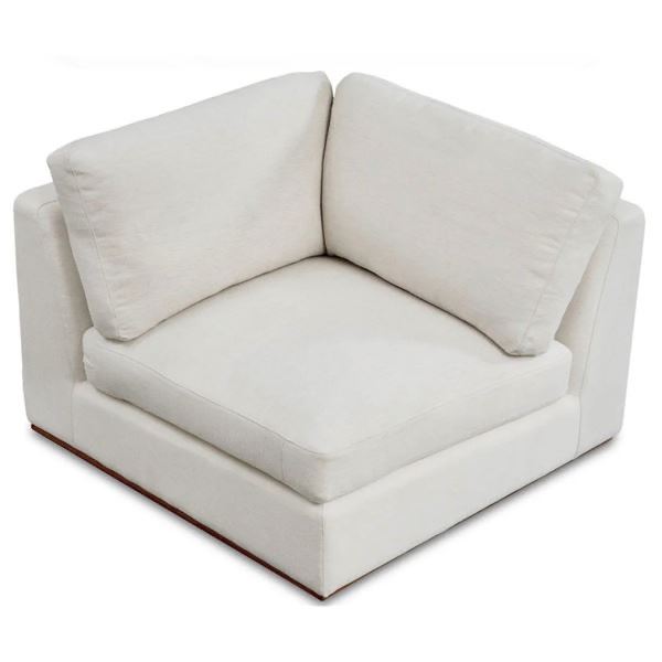 BNIB - Moes - Rue Modular - Corner Chair - Off-White - MSRP $2,199 - MO-1010-18 - 40.6" W x 40.6" D
