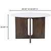 Image 4 : BNIB - Stanley Round Dining Table - $3,249 - JD-1095-15-0 - 48"W x 48"D x 30"H