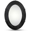 Image 1 : BNIB - Moe's - Antoni Mirror Small Black - MSRP $399.00 - Item # PZ-1015-02 - 18" W x 1.5" D x 25" H