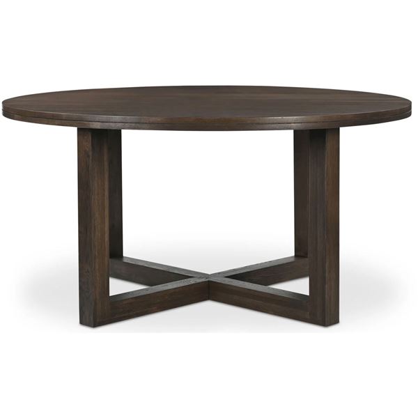 BNIB - Moes - Joel Dining Table - Dark Brown - MSRP $3,549 - JD-1101-20-0 - 60" W x 60" D x 30" H