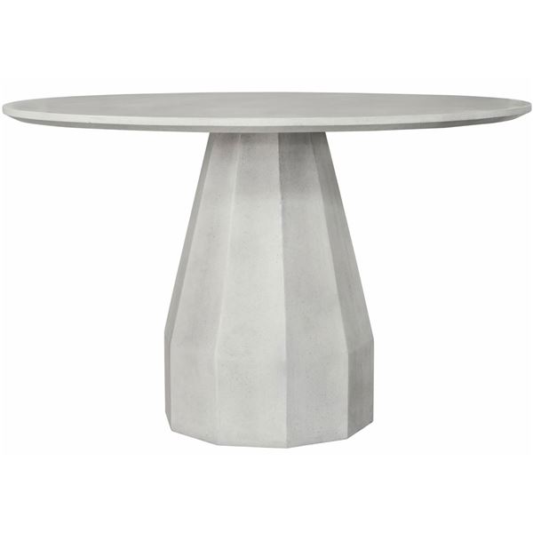 BNIB - Moes - Templo Round Dining Table - Antique White - MSRP $2,199 - JK-1010-18-0 - 47" W x 47" D