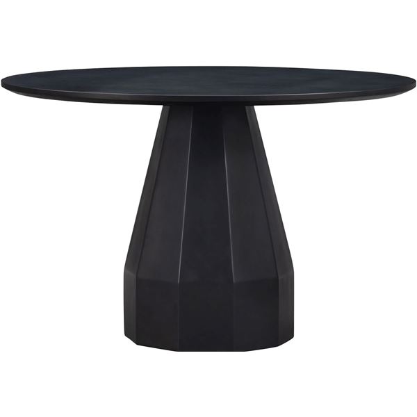 BNIB - Moes - Templo Round Dining Table - Black - MSRP $2,299 - JK-1010-02-0 - 47.2" W x 47.2" D x 2