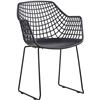 Image 3 : New - Moe's - Honolulu Chair - Black - Set of 2 - MSRP $339 - Item # QX-1007-02 - 22" W - 22" D - 34