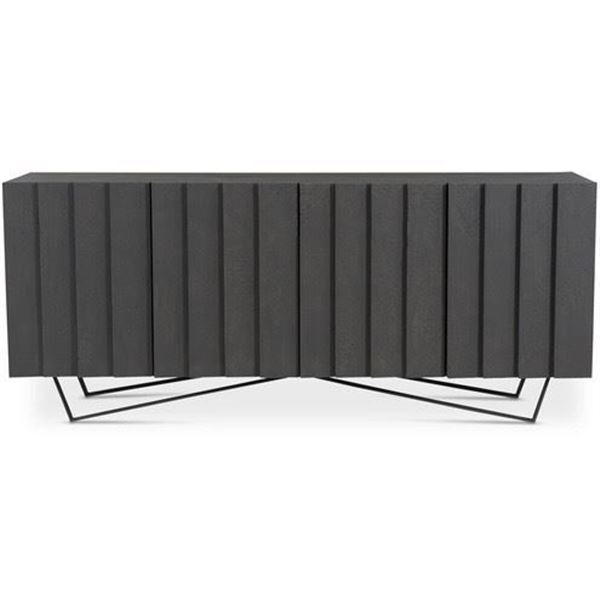 BNIB - Moe's Brolio Sideboard - Charcoal - Msrp $2349 - RP-1008-07 - 71" W x 16" D x 30" H