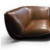 Image 1 : BNIB - Moe's - Zeppelin Modular Leather - Corner Chair - Toasted Hickory - MSRP $6,198 -KQ-1009-03 -