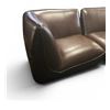 Image 2 : BNIB - Moe's - Zeppelin Modular Leather - Corner Chair - Toasted Hickory - MSRP $6,198 -KQ-1009-03 -