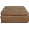 Image 1 : BNIB - Moe's Lino Ottoman - Tan Leather - MSRP $2,149 - XQ-1027-40 - 42.5"W x 43.3"D x 17.7"H