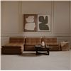 Image 3 : BNIB - Moe's Lino Ottoman - Tan Leather - MSRP $2,149 - XQ-1027-40 - 42.5"W x 43.3"D x 17.7"H